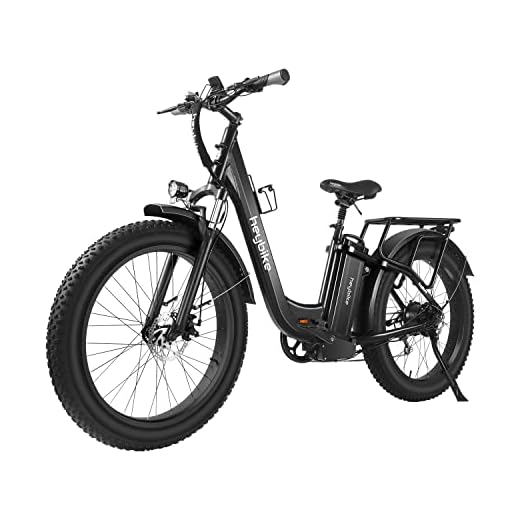 Heybike Explore Electric Bike for Adults 48V 20AH Removable Massive Battery, 750W Brushless Motor, 26" x 4.0 Fat Tire Step-Thru Ebike up to 28MPH, Shimano 7-Speed, UL Certified