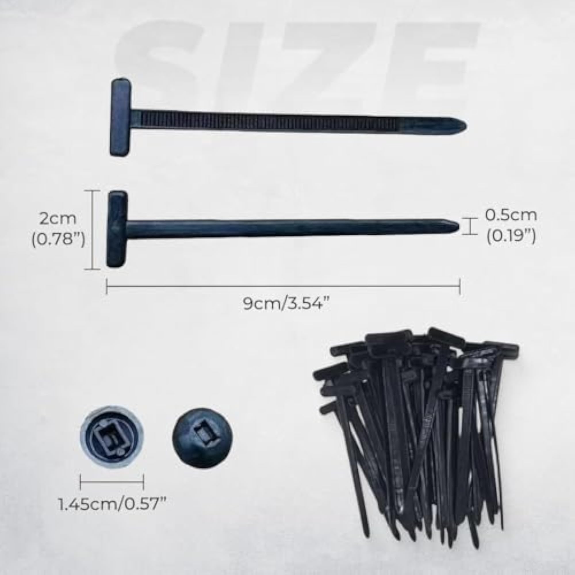 30Pcs Nylon Cable Tie Multipurpose Zip Buckle Ties