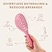 SHINLEA Detangle Hair Brush, Detangling Wet Spiral Hairbrush for Women, Men, kids, Vented Detangler for Blow Drying, Glide Through Tangles For All Hair Types (Pink)