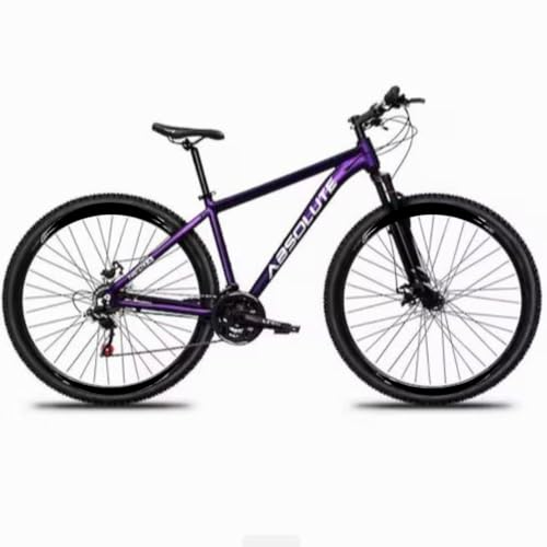 Bicicleta Aro 29 Absolute Nero 5 21 Veocidades MTB Aluminio Freio Mecânico Suspensão 80mm Unissex (Roxo, 19)