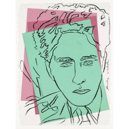 Toile Andy Warhol Jean Cocteau idéale pour salon moderne ou une galerie murale contemporaine