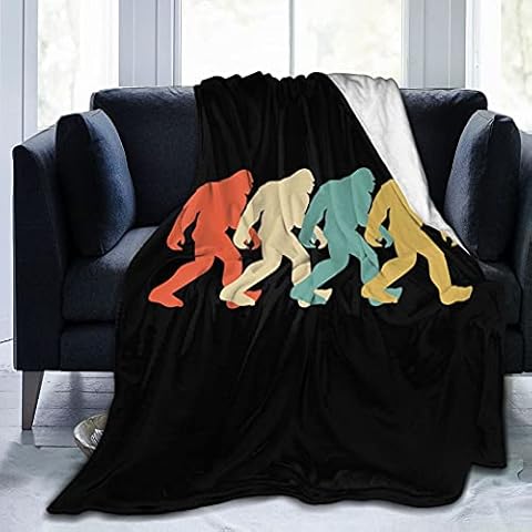 Bigfoot Flannel Fleece Throw Blankets for Bed Sofa Living Room Soft Blanket Warm Throw Blanket Cover
