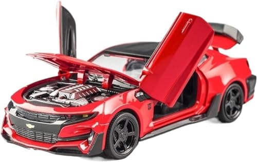 Image of Invite Enterprise Exclusive Diecast Alloy Metal Car 1:32 Bumble Bee Diecast Pullback Toy Car With Openable Doors & Light, Music Boys Gifts Toys For Kids1:32 Bumblee Bee - Red