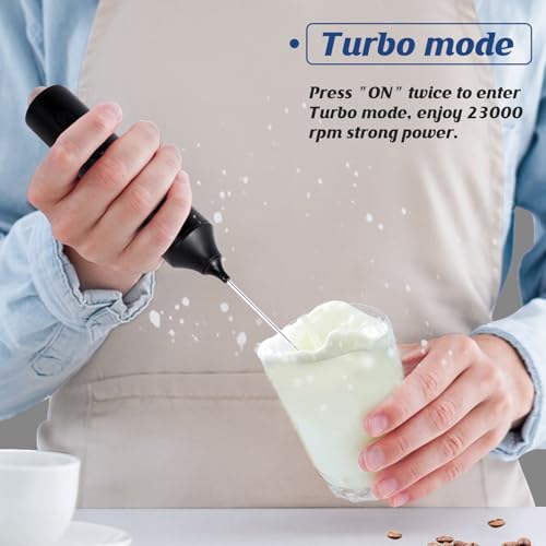 image for FoodVille MF05 Rechargeable Milk Frother USB Charging Handheld Foam Ma