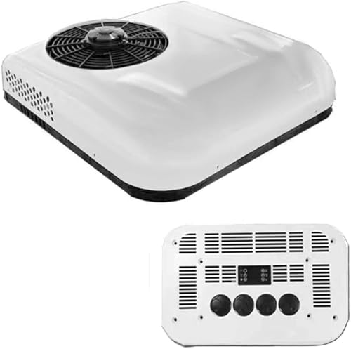 SXHEYUY Aire Acondicionado, Refrigeración Y Calefacción Aire Acondicionado Techo, 12V/24V Aire Acondicionado De Techo para Monovolúmenes, Camionetas, Autocaravanas, Camiones