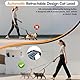 Katzengeschirr und Katzenleine Set,Automatisch Einziehbare Hunde Leine mit Geschirr für Katzen,Ausbruchsicher Katzen Leine Geschirr Set für Kitten Hunde (Grau, M)