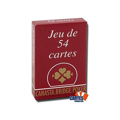 Jeu de 54 cartes : Gauloise Rouge