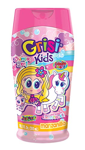 Manzanilla Grisi Kids Shampoo for Girls | Lightening Shampoo with Chamomille Extract, No Tears Hair Product for Light and Shiny Hair; 10.1 Fl Ounces