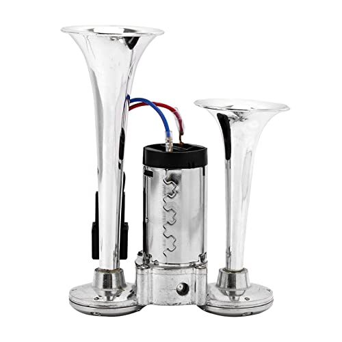 Yesbay HORN001 600Db Super Loud Dual Electric Air Horns Kit For Vehicles - With Compressor, Applicable For Cars thumb #7