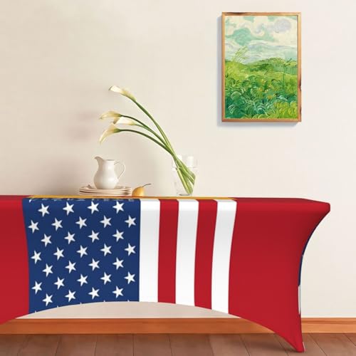 Nappe élasthanne 1,8m drapeau américain espagnol extensible