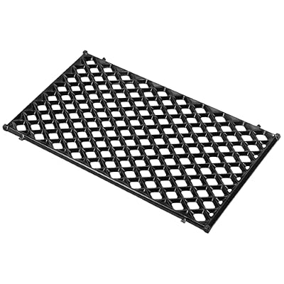 17.5" Dual Sided Diamond Sear Grill Grates for Weber Spirit 200 Series, Spirit E210 E220 S210 S215, Porcelain-Enameled Cast Iron Replacement Grate for Weber GS4 Spirit II E-210 E220, 1 Pack