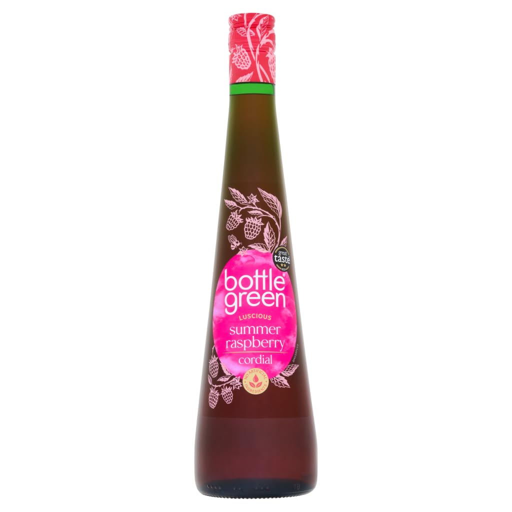 Bottle Green Plump Summer Raspberry Cordial 500ml