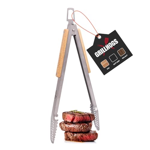 12' Tongs 18/0 Stainless Steel BBQ Grill Tongs...