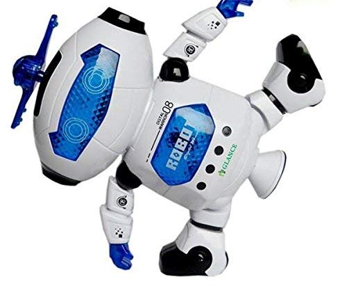 Black Foru Best Musical and Naugty Dancing Robot - 3D Lights and Very Attractive Musical Robot for Kids 1