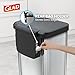 Glad 13-Gallon Stainless Steel Step Trash Can with Clorox Odor Protection, Soft Close Lid, Foot Pedal & Waste Bag Holder – Large Indoor Metal Garbage Bin for Kitchen, Home & Office Use
