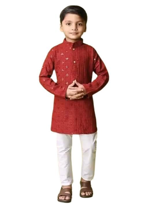 Image of Baby Boys Cotton blend dress for summer season and all seasons ||Tikki punjabi,d,1,V,