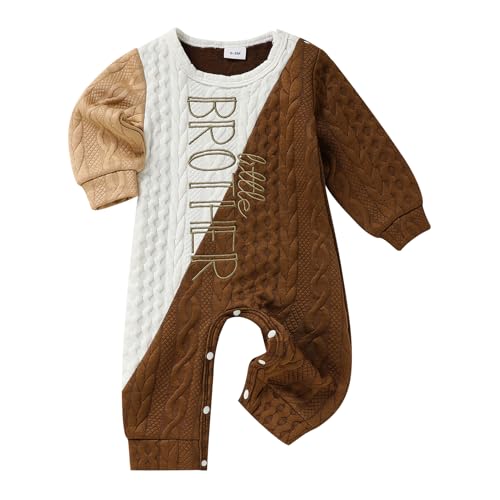 Image of TITKKOP Newborn Baby Boy Romper Long Sleeve Outfits Jumpsuit Clothes Bodysuit One-Piece Romper