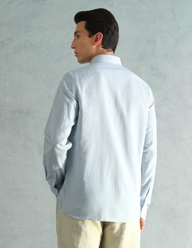 Image of Arrow Solid Slim Fit Formal Shirts for Men - Full Sleeve Shirt for Man