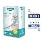 ACCUBIO 6 Panel Multi-Drug Urine Test Dip Screen Card, Testing Instantly for 6 Different Drugs for Home Rapid Test (AMP, COC, THC, MET, MOR, BZO), Results in 5 Minutes (5PACK)
