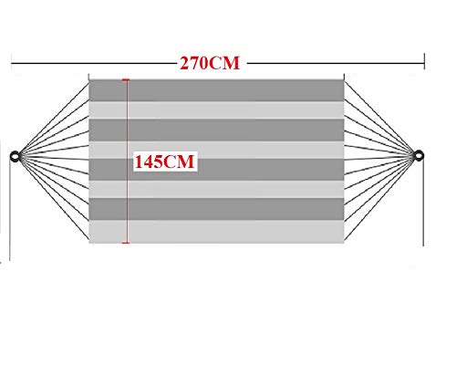 هاموك المرجيحة من قماش الكتان للحدائق 270X145CM سم