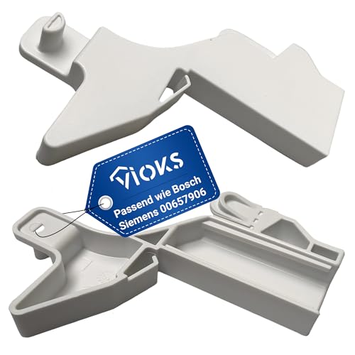 VIOKS Holder Set Left and Right Replacement for Bosch Freezer Flap Holder 00657906 00657908 - Freezer Compartment Door Holder for Freezer Flap in 3GF GS3 GS5 GSD GSN Freezer Fridge
