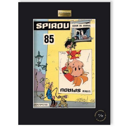 Poster Spirou & Fantasio Akimoff 1962 une idée cadeau originale 30x40