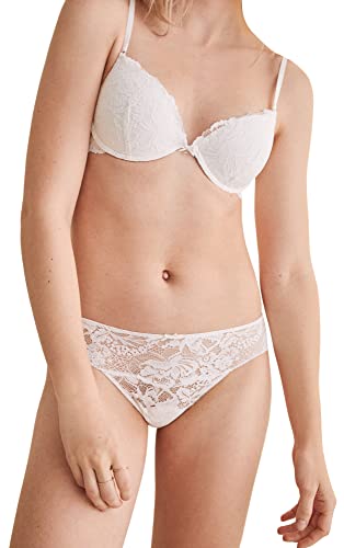 women'secret Braga Encaje, Vêtements de Corps de Sport Femme, Amarillo/Off White Cover