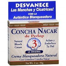 Crème éclaircissante Concha Nacar de Perlop naturelle 2.0 oz lot de 2