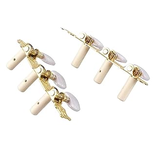 Mécaniques de Guitare Classique, Bouton Blanc de Remplacement, Faciles à Installer, 2 Accordeurs de Cordes de Guitare Antirouille avec Vis pour Instruments de Musique - Les Beatles, Paul McCartney, John Lennon, RIngo Starr, George Harrison