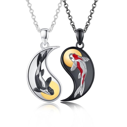 Cadeau pour homme et femme collier Yin Yang symbole d'union unique