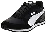 Passt perfekt zu Jeans PUMA ST Runner v2 NL Jr Sneaker, Black White, 37.5 EU