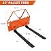 【 3200 Lb Capacity · Multi-Model Compatible 】 46 in Skid Steer Pallet Forks for Tractors, Heavy Duty Skid Steer Forks Attachment for Loaders