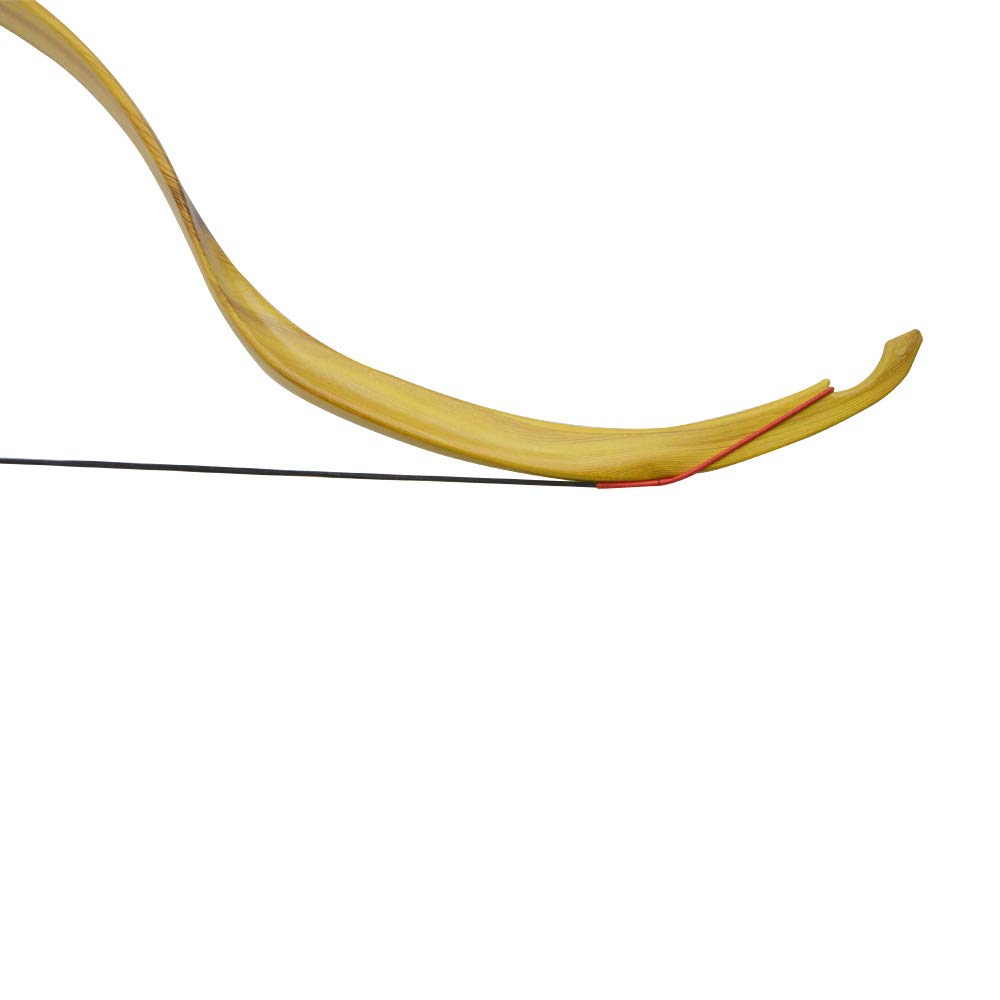 Ensemble d'arc Traditionnel Arc Classique avec flèche en Bois Ensemble d'arc et de flèche avec Accessoires Convient à l'équitation Adulte (30lbs, Couleur 1)