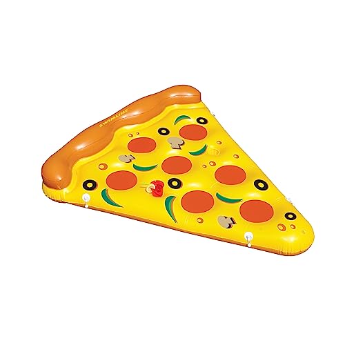 Inflatable Yellow and Orange Pizza Slice Swimming Pool...