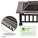 Oypla Firepit Table Brazier Outdoor Garden Patio Heater BBQ Barbecue Grill with Cover