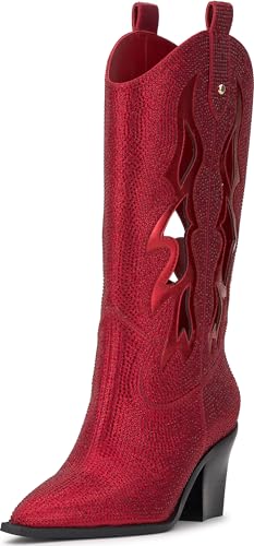 Bottes mi-mollet Jessica Simpson Ginika2 pour femme au design tendance en daim noir