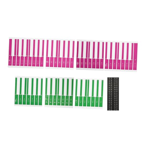 Generic Piano Stickers for Electric Keyboard Removable Decals Musical Notes for Beginners