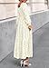 KIRUNDO Wedding Guest Dresses for Women Spring 2026 Long Sleeve Smocked Floral Flowy A Line Boho Maxi Dress Fashion Clothing (Cream, Large)