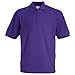Price comparison product image Fruit of The Loom Mens 65/35 Pique Short Sleeve Polo Shirt (L) (Purple)