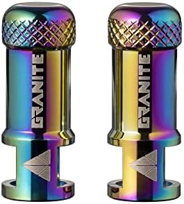 Granite Juicy Nipple Valve Cap with Valve Core Removing Function, Bike Tire Caps Dust Covers (Black)