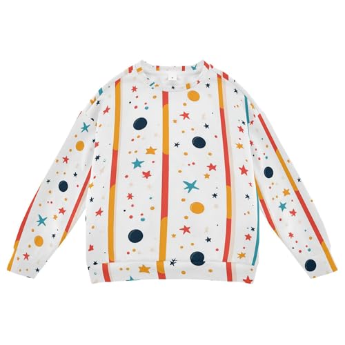 JUNZAN Stars and Circles Little Boys Hoodie Sweatshirt Fleece Fall Tops Shirts Party 4T