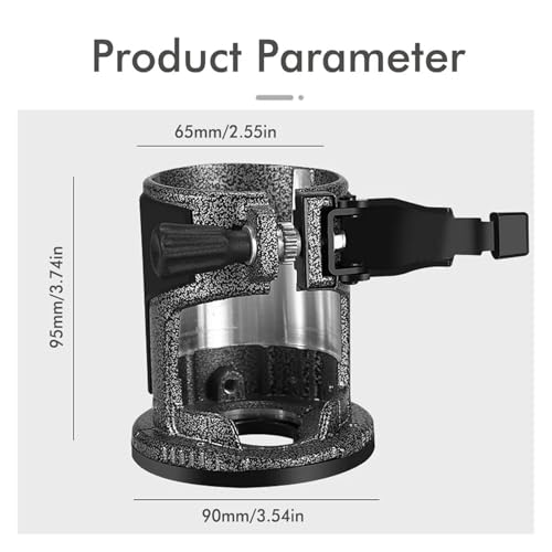 Protection anti-poussière pour défonceuse et machine à rogner avec base de 65 mm - 7