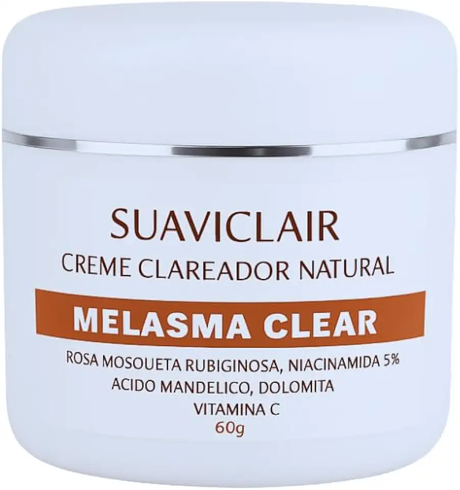 SUAVICLAIR MELASMA CLEAR 60G – SUAVICID NATURAL CREME CLAREADOR NATURAL DE MANCHAS E MELASMA