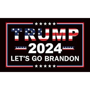 Donald Trump 2024 Lets go Brandon flag 3×5 Ft Outdoor Indoor,Let’s go Bandon American flag for room wall
