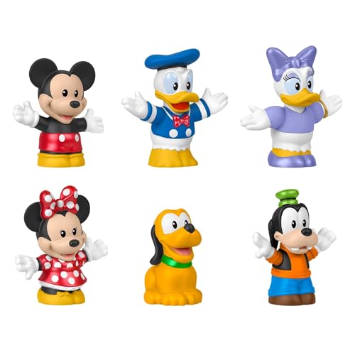 Fisher-Price Little People Disney Juguete para niños pequeños Mickey Mouse y Sus Amigos, Conjunto 6 Figuras para niños y niñas en Edad Preescolar, a Partir de 18meses, JHD08 Fisher-Price Little People Disney Juguete para niños pequeños Mickey Mouse y Sus Amigos, Conjunto 6 Figuras para niños y niñas en Edad Preescolar, a Partir de 18meses, JHD08
