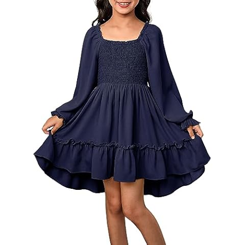 blibean Tween Girl Ruffle Dress Cover