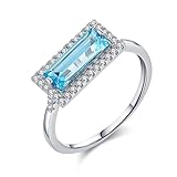 [Klassisches Design] Dieser Ring besteht aus dem klassischen Weißgoldmetall, dem hervorragenden Polierprozess und der bequemen Kante, ist angenehm zu tragen und das Design wird nie aus der Mode kommen. Schönes Geschenk für sich selbst, Liebhaber, Familien oder Freunde.