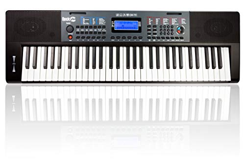 RockJam 61 Key Keyboard Piano with Pitch Bend, Power Supply, Sheet Music Stand, Piano Note Stickers & Simply Piano Lessons by RockJam - Image 2