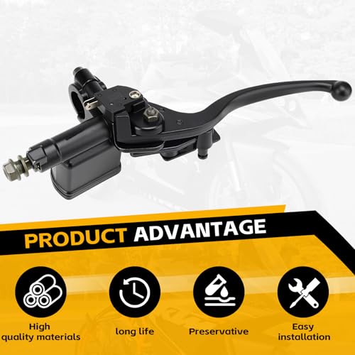 Image of 7 /8'' Right Hydraulic Brake Master Cylinder Lever Pump Replace for GY6 50cc 70cc 90cc 110cc 125cc 150c 200cc 250cc ATV Quad Moped Motorcycle Pit Bike Dirt Bike, Taotao Roketa Sunl Kazuma