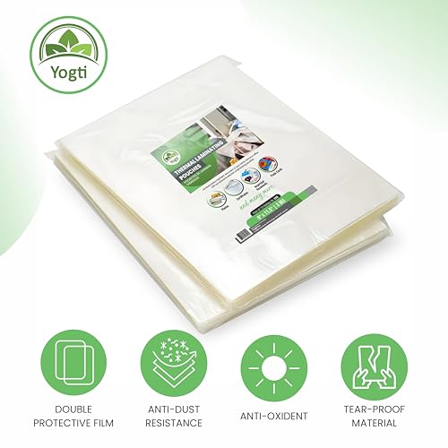 Yogti Thermal Laminating Sheets, Clear Thermal Laminating Pouches – 9 x 11.5 Inches, 3 Mil Thickness, 200 Pack – Letter Size, Crystal Clear Finish, Smooth & Durable – 200 Pack image 5